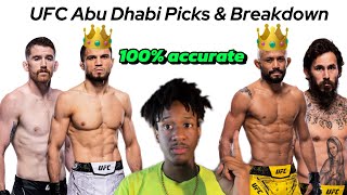 My UFC Abu Dhabi Sandhagen vs Nurmagomedov Picks amp Breakdown  Accurate Bets [upl. by Liemaj]