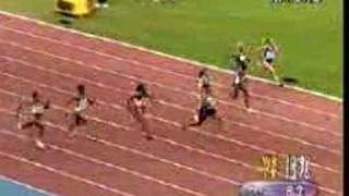 World 100m final 1999 [upl. by Bartie]