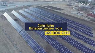 Solaranlage für die Tankstelle mit einer jährlichen Produktivität von 555 000 kWh [upl. by Llehcor257]