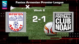 Ararat  Noah 21 Fastex Armenian Premier League 202425 Week 06 [upl. by Gonzalez]