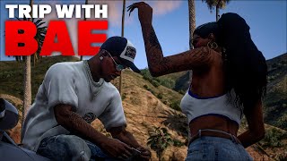 GTA 5 Hood Life 13  TRIP WITH BAE GTA 5 Street Life Mods [upl. by Tiras208]