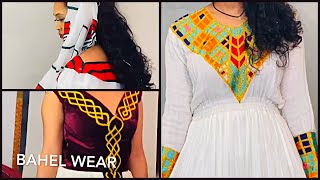 BEAUTIFUL Habesha Kemis  New Ethiopian Traditional Cultural Dresses 2021 Style [upl. by Haerdna]