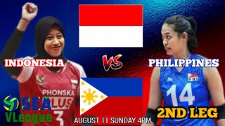 ALAS PILIPINAS vs INDONESIA  SEA VLEAGUE 2024 WOMENS TOURNAMENT LEG 2  LIVESCORE [upl. by Clawson314]