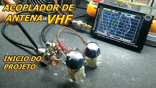 PROJETO  ACOPLADOR DE ANTENAS DE VHF [upl. by Arytal]