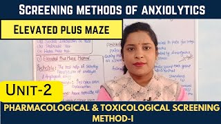 Screening Methods Of Anxiolytics  Elevated Plus Maze Method  Anxiogenic Agent Screening [upl. by Esiled]