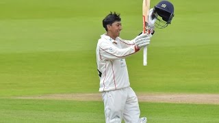 Flashback Moment  Haseeb Hameeds century vs Nottinghamshire [upl. by Luapnoj]