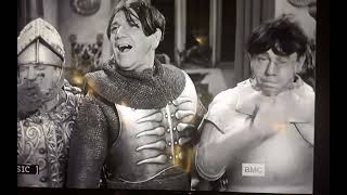 The Three Stooges  Squareheads Of The Round Table 1948 Intro and Outro on AMC [upl. by Halyhs]