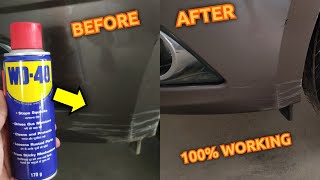 How I Removed Car Scratches in Seconds with WD40  How to use WD40 to remove car scratches [upl. by Cindee142]