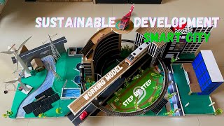 Sustainable development smart city science working model for science exhibition nakulsahuart diy [upl. by Raimondo526]