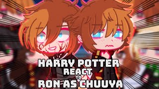 Harry Potter react to Ron Weasley as Chuuya Nakahara ¶ 23 ¶ HP x BSD ¶ MY AU ¶ Bad English [upl. by Ayyidas]