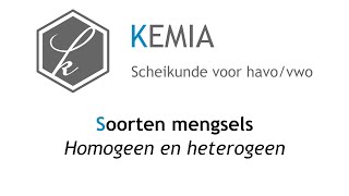 Soorten mengsels Homogeen en heterogeen [upl. by Nylirek]