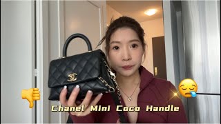 Chanel Mini Coco Handle Review [upl. by Zanahs]