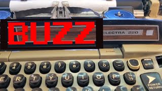 Smith Corona Electric Typewriter Rattle Buzz Noise from Motor Repaired Fixed Eliminated [upl. by Namyh]