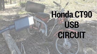 Adding USB Charger to Honda CT90 or any other motorcycle  scooter  6V 12V [upl. by Rorie423]