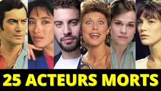 25 ACTEURS FRANÇAIS DÉCÉDÉS AU COURS DE LA DERNIÈRE ANNÉE [upl. by Adina316]