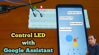 Control LED Using Google Assistant  Adafruit  IFTTT  NodeMCU [upl. by Ursuline]