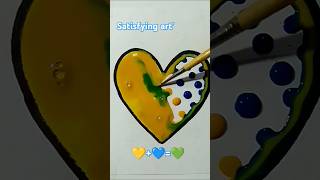 Satisfying art 💛💙💚shortsartmix satisfying asmr [upl. by Annotahs153]