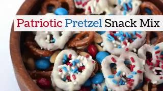 Patriotic Pretzel Snack Mix Recipe [upl. by Netty]