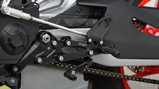 Bonamici Rearsets Review And Install On 2023 Aprilia RS660 [upl. by Bitthia]