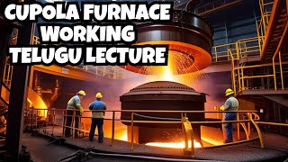 Cupola Furnace Working  Types of steel Making Production Engineering Materials  Material Science [upl. by Hamas]