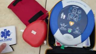 Heartsine Samaritan pad aed how to check pads and battery [upl. by Aynotan]