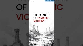 The meaning of Pyrrhic Victory explained with examples learningenglishidioms vocabulary [upl. by Anastice677]