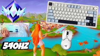 Aula F75 ASMR🤩 Unreal Ranked 💰 Satisfying Keyboard Fortnite 540 FPS Smooth 4K [upl. by Hewett]