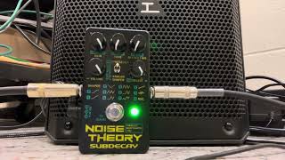 11202024 Experiment1 Subdecay FX Noise Theory fuzz pedalSchecter Hellraiser CVI baritone guitar [upl. by Roman754]