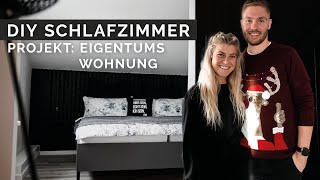 DIY SCHLAFZIMMER RÜCKWAND 😍✨ Projekt Eigentumswohnung  Kleinstadtcoco [upl. by Hsara]