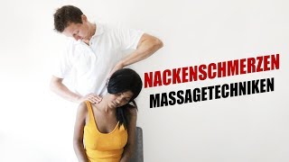 Partnermassage bei Nackenschmerzen [upl. by Neltiak]