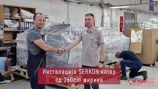 Installation of Serkon Automatic Cutter for Home Textile Production by Dasa [upl. by Mick]