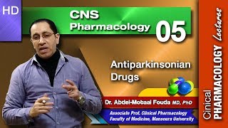 CNS Pharmacology Ar 05 Antiparkinsonian drugs [upl. by Noyad]