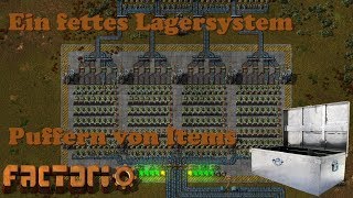 Factorio Tutorial  Großmengen Lagersystem Guide deutsch  angewandtes Logik Konzept [upl. by Esinrahs930]