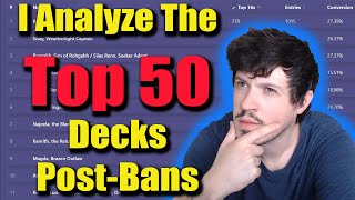 I Analyze The Top 50 Decks Of This Year and How They Look After EDHs Craziest Ban To Date [upl. by Snapp]