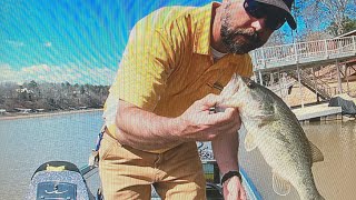 Lake Wedowee Bass Fishing Mid March 2021 [upl. by Shawna]