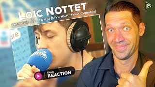 Loïc Nottet  Chandelier Sia Cover LIVE MNM Marathonradio Reaction [upl. by Sremlahc]