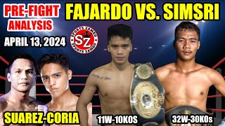 Fajardo vs Simsri  Suarez vs Coria  Prefight Analysis and boxing talk [upl. by Atener]