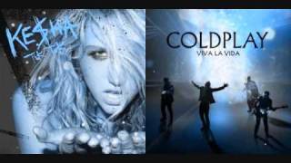 Kesha Tic Toc Remix VS Coldplay Viva La Vida [upl. by Botzow]