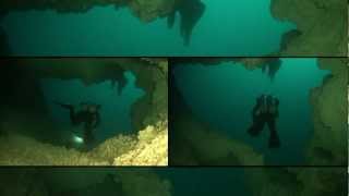 Cenote Angelita diving Tulum MEXICO [upl. by Ecinereb]