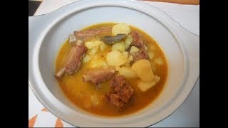 Costilla de cerdo iberico adobada con patatas [upl. by Reggy997]