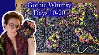 Gothic Whimsy Crochet Alone Days 10  20 [upl. by Gnort]