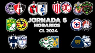 HORARIOS CANALES Y FECHAS DONDE VER LA JORNADA 6  LIGA MX CLAUSURA 2024 [upl. by Jsandye]