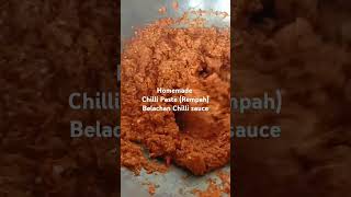 Homemade Chilli paste and Belachan Chilli sauce [upl. by Ellehcyar340]