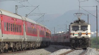 Crossing Trains  Diesel vs Electric  Electric vs Electric  Indian Railways [upl. by Choo984]