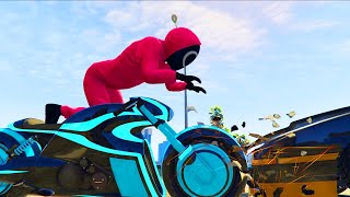 GTA 5 Squid Game No Seatbelt Car Bike Crashes Fails amp Ragdolls Ep 3 [upl. by Rramed]