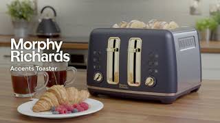 Get Deliciously Toasted Bread Every Time with the Morphy Richards Accents Toaster 242045 [upl. by Edyth870]