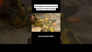 Was Bumblebee’s voice box destroyed because he talked too muchmovie transformrs bumblebee [upl. by Willem]