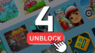 The 4 BEST Unblocked Game Websites for School 2024 [upl. by Aihsekat861]