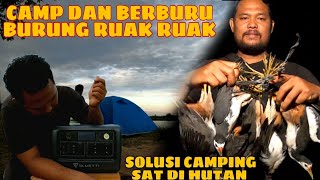 BERBURU DAN CAMPING MALAM HARI DI TEMANI BLUETTI EB70 [upl. by Sibby]