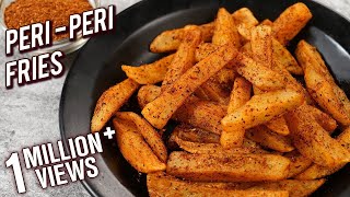 Peri Peri French Fries Recipe  Homemade Peri Peri Masala For Fries  Potato Snack Recipe  Varun [upl. by Zindman686]